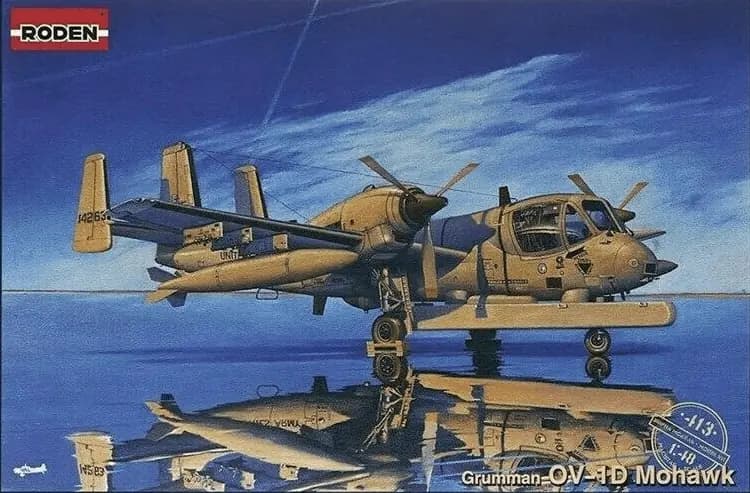 โมเดลเครื่องบิน RODEN 1/48 RO413 OV-1D MOHAWK