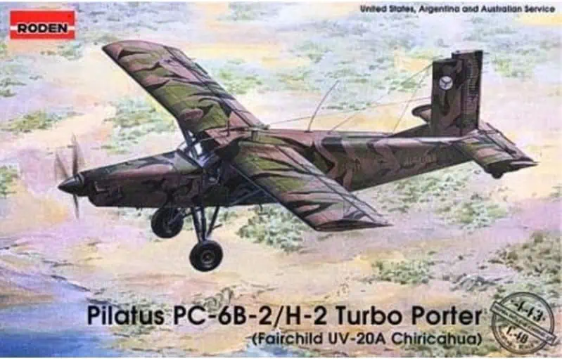 โมเดลเครื่องบิน RODEN 1/48 RO443 PILATUS PC-6B-2/H-2 TURBO PORTER