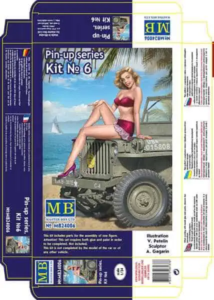 Master Box 1/24 Pin-up Series, Kit No. 6. Samantha (MB24006)