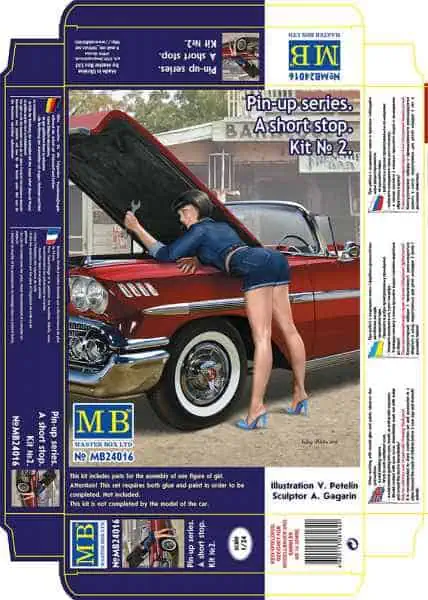 Master Box 1/24 Pin-up Series. A Short Stop. Kit No. 2 (MB24016)