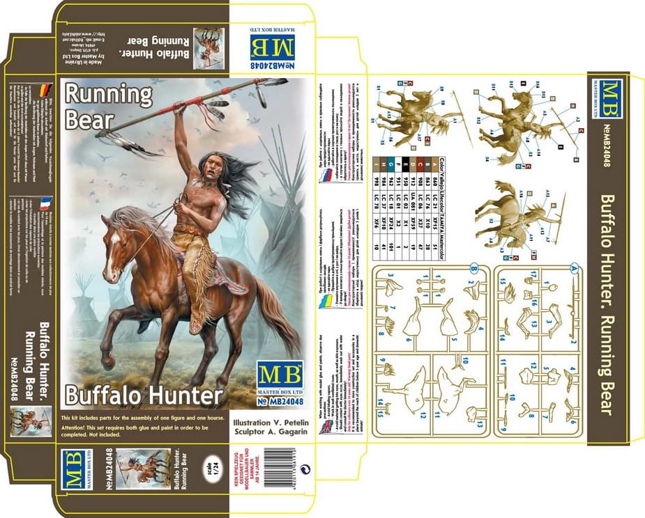 Master Box 1/24 Buffalo Hunter (MB24048)