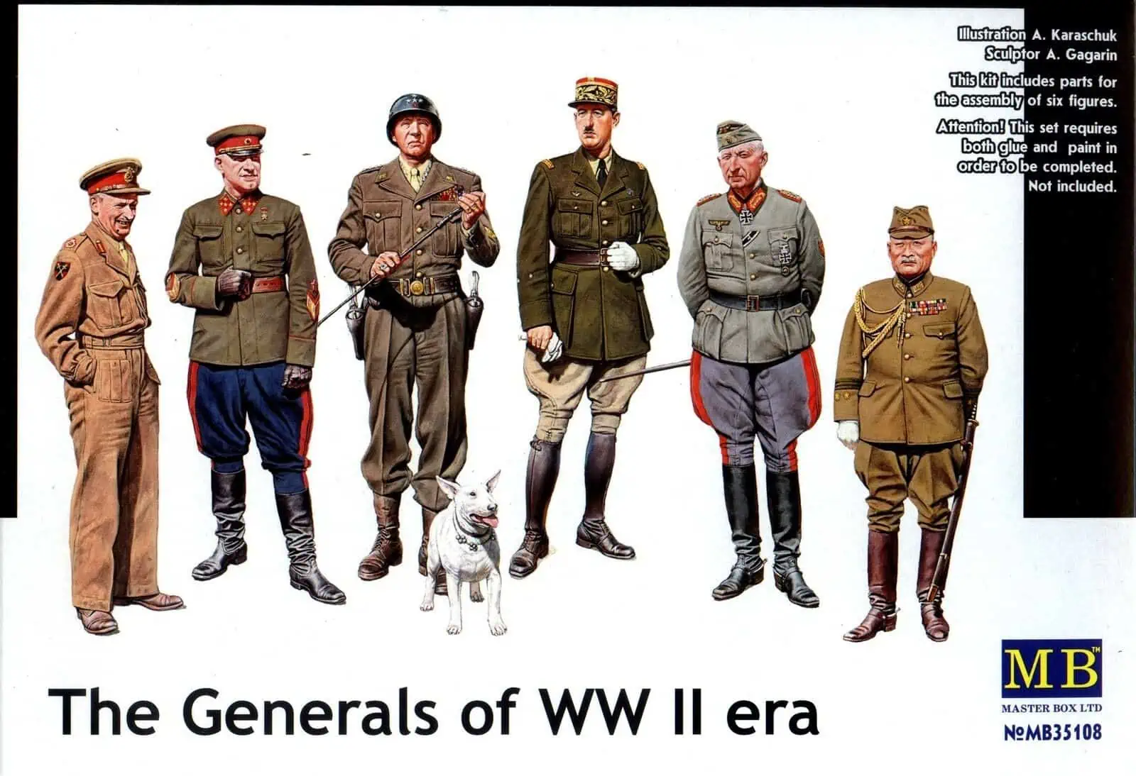 Master Box 1/35 The Generals of WW II Era (MB35108)