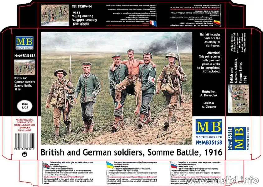 Master Box 1/35 British and German Soldiers (MB35158)