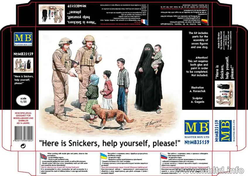 โมเดลฟิกเกอร์ Master Box 1/35 MB35159 Here is Snickers, help yourself, please!