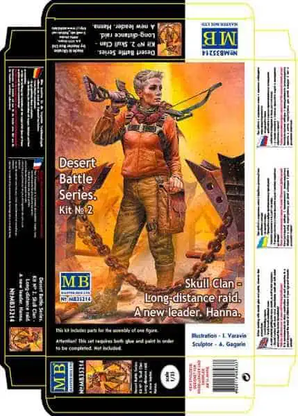 โมเดลฟิกเกอร์ Master Box 1/35 MB35214 Pоst-apocalyptic fiction. Desert Battle Series. Skull Clan