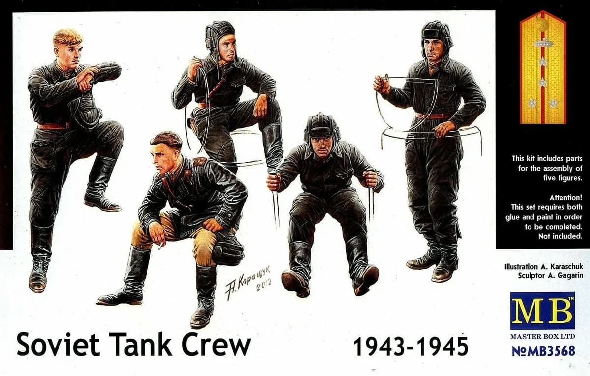 Master Box 1/35 Soviet Tank Crew, 1943-1945 (MB3568)
