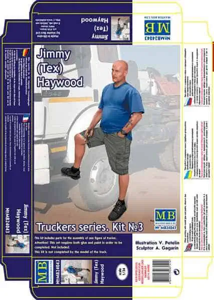 Master Box 1/24 Truckers Series. Jimmy (Tex) (MB24043)
