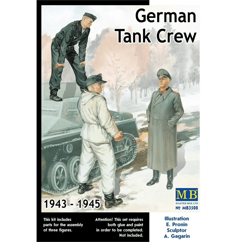 Master Box 1/35 German Tank Crew (1943-1945) Kit No2 (MB3508)
