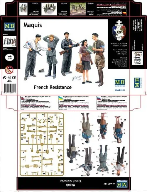 Master Box 1/35 Maquis, French Resistance (MB3551)