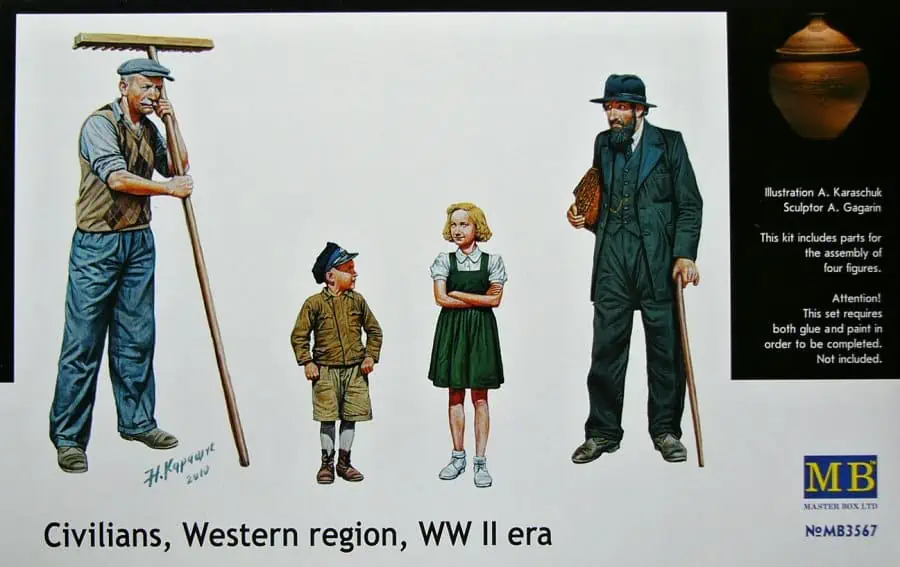 Master Box 1/35 Civilians, Western Region, WW II Era (MB3567)