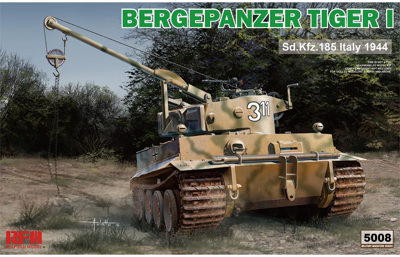 Rye Field Model 1/35 Bergepanzer Tiger I (RFM5008) - RFM5008
