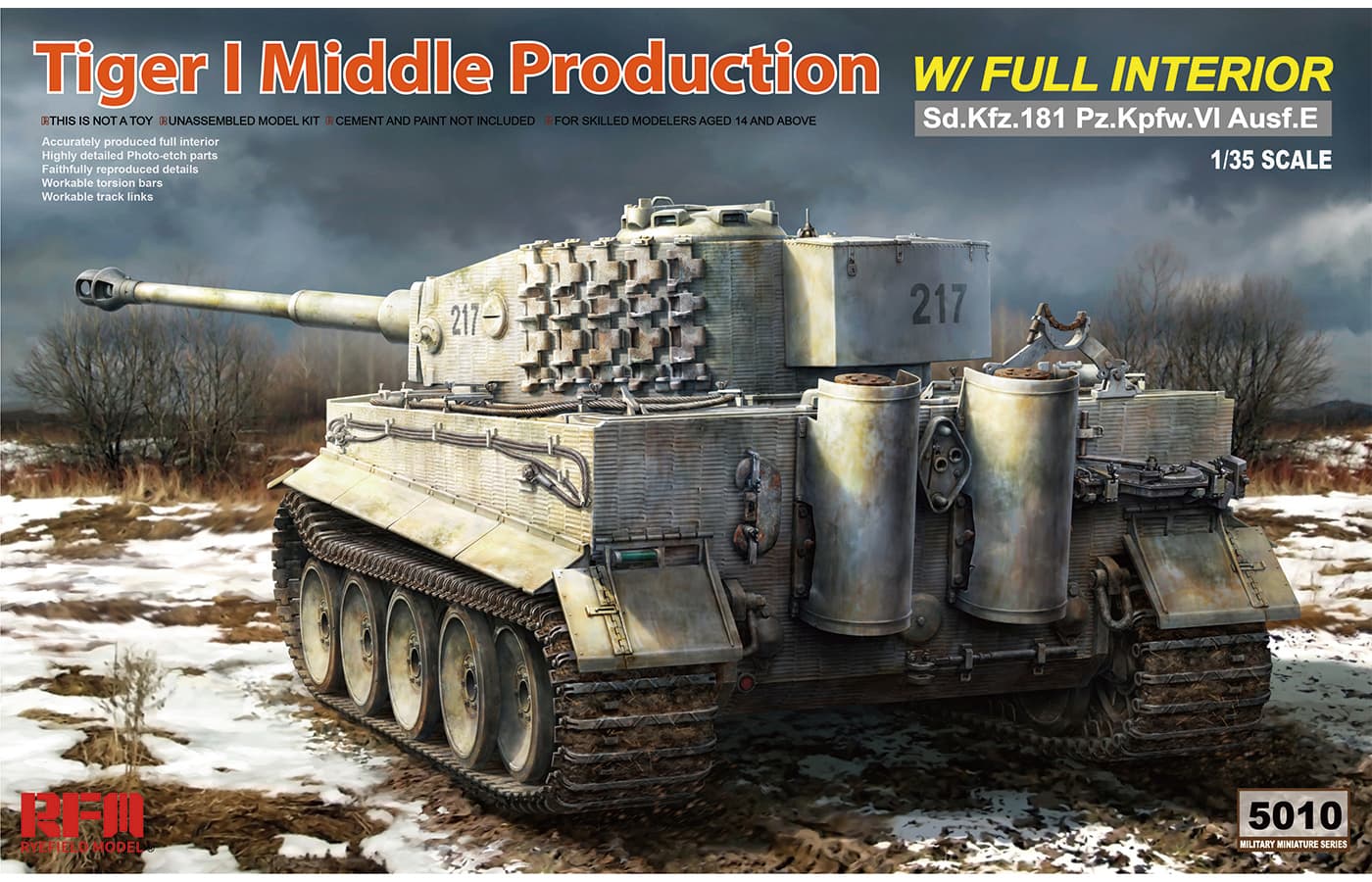 Rye Field Model 1/35 Tiger I Middle Production (RFM5010) - RFM5010
