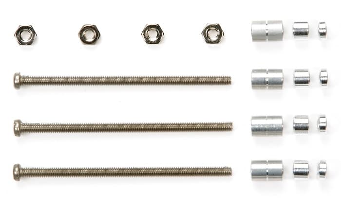 Tamiya Mini 4WD Part Stainless Steel Screw Set D (TA15407)