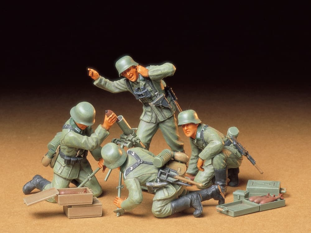 Tamiya 1/35 German Infantry Mortar Team (TA35193)