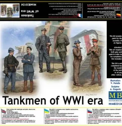 โมเดลฟิกเกอร์ Master Box 1-35 MB35134 Tankmen of WWI era_1