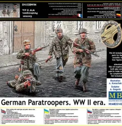 โมเดลฟิกเกอร์ Master Box 1-35 MB35145 GERMAN PARATROOPERS. WW II ERA_1