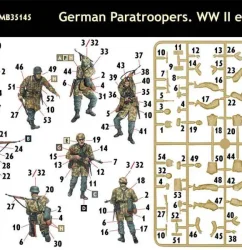 โมเดลฟิกเกอร์ Master Box 1-35 MB35145 GERMAN PARATROOPERS. WW II ERA_2