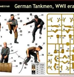 โมเดลฟิกเกอร์ Master Box 1-35 MB35160 German Tankmen, WWII era_2