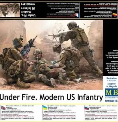 โมเดลฟิกเกอร์ Master Box 1-35 MB35193 Under Fire. Modern US Infantry_1