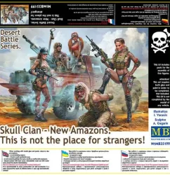 โมเดลฟิกเกอร์ Master Box 1-35 MB35199 Desert Battle Series. Skull Clan - New Amazons. This is not the_1