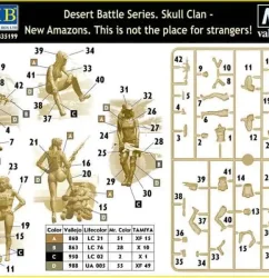 โมเดลฟิกเกอร์ Master Box 1-35 MB35199 Desert Battle Series. Skull Clan - New Amazons. This is not the_2